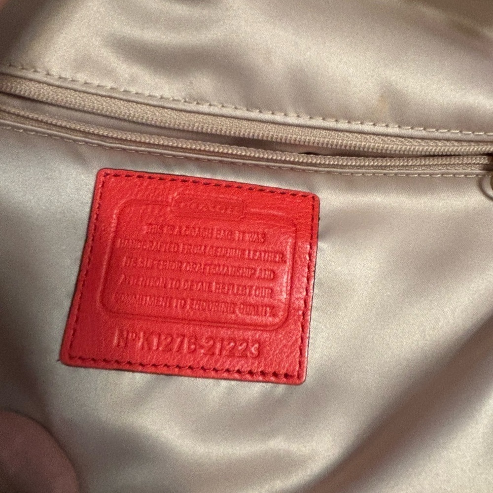 Coach 1941 Red Leather Crossbody Satchel Annabella Bag - Picture 7 of 9